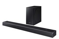 Samsung Harman Kardon 5.1.2 Dolby Atmos Soundbar HW-Q80R with Wireless Subwoofer, Adaptive Sound, Game Mode, 4K Pass-Through with HDR, Bluetooth Compatible, 372-Watts