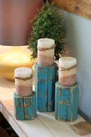 Turquoise Three Piece Pillar