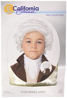 California Costumes Colonial Man Wig Child Costume, Acc