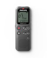 Philips DVT1110 Digital VoiceTracer Audio Recorder, Digital Notes Recording, 4 GB, PC Connection, Grey