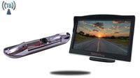 TadiBrothers 5 Inch Monitor with Wireless CCD Steel License Plate Night Vision Backup Camera