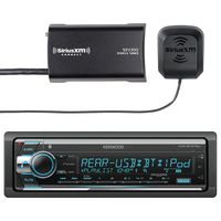 Kenwood in-Dash Detachable Face AM/FM/CD/MP3 Car Stereo Receiver with Bluetooth and Sirius Vehicle Satellite Radio Tuner