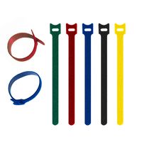 BEADNOVA Cord Ties Reusable Fastening Cable Ties Hook and Loop Cord Ties Fastening Straps Tie (8 Inches, 60 Pieces, 5 Colors)