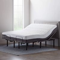 LUCID L600 Adjustable Bed Base with LUCID 12 Inch Memory Foam Hybrid-Mattress - King