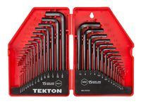 TEKTON Hex Key Wrench Set, 30-Piece (.028-3/8 in, 7-10 mm) | 25253