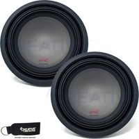 Alpine Two R-W12D4 R-Series 12-Inch Dual 4 Ohm Subwoofers bundle