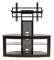 TransDeco TD600ES TV Stand with Mount for 35-80 inch Television, Espresso/Black