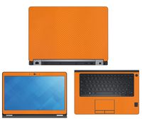 Decalrus - Protective Decal for Dell Latitude E5470 (14" Screen) Laptop Orange Carbon Fiber Skin Skins Decal for case Cover wrap CFlatitudeE5470Orange