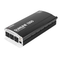 Wagan EL3722 Slim Line 12V 1500 Watt DC to AC Power Inverter with 3500 Watt Surge Power