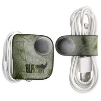 ELFRhino Genuine Leather Headphone Earphone Organizer Cord Organizer Wrap Winder Cord Manager Cable Winder(Set of 2, Light Green)