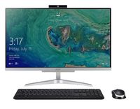 Acer Aspire C24-865-UA91 AIO Desktop, 23.8" Full HD, 8th Gen Intel Core i5-8250U, 8GB DDR4, 1TB HDD, 802.11AC WiFi, Wireless Keyboard and Mouse, Windows 10 Home, Silver