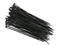 QualGear CT8-B-100-P Self-Locking Cable Ties, 14-Inch, Black 100/Poly Bag