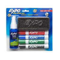 EXPO Dry Erase Marker Starter Set, Chisel Tip, Assorted Colors, 6 Piece