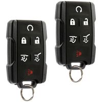Car Key Fob Keyless Entry Remote fits Chevy Tahoe Suburban / GMC Yukon 2014 2015 2016 2017 (M3N-32337100 6-btn), Set of 2
