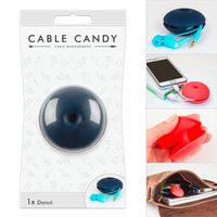 Cord Management & Cable Organizer - Cable Candy - Donut Dark Blue