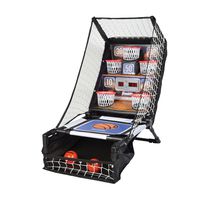 Franklin Sports Basketball Arcade Game - Table Top Bounce A Bucket Shootout- Indoor Electronic Basketball Game for Kids