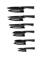 Cuisinart C55-12PMB Advantage 12 Piece Metallic Knife Set With Blade Guards, Black