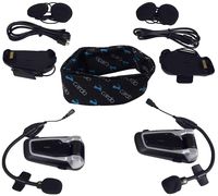 Cardo Scala Rider Packtalk Bold Packtalk Slim Helmet Communication Headset JBL Audio with Cardo Logo Neck Gaiter (Packtalk Bold JBL DUO)