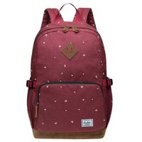 KAUKKO Stylish Oxford Fabric Backpack Travel Rucksack lightweight Hiking Bag Satchel (5-3-Maroon)