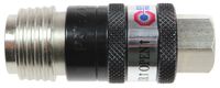 Coilhose Pneumatics 150USE 5-in-1 Automatic Safety Exhaust Coupler, 1/4" Body Size, 1/4" Female NPT