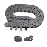 Befenybay Black Plastic Flexible Drag Chain 15X15mm 1Meter Length Cable Wire Carrier Outside Open Type R28 Internal Size for 3D Printer and CNC Machines (15mmX15mm-Outside Open)