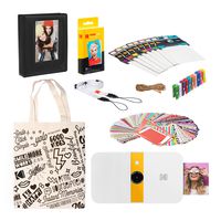 KODAK Smile Instant Print Digital Camera (White/Yellow) Starter Kit