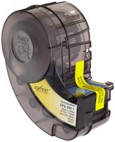 Brady XPS-250-1 IDXPERT PermaSleeve 0.439" Height, 1.015" Width, B-342 PermaSleeve Heat-Shrink Polyolefin, Black On White Color Wire Marker Sleeves (100 Per cartridge)