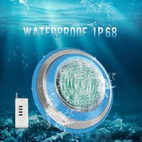 Roleadro Led Pool Light, Waterproof IP68 47W RGB Swimming Pool Lights Multi Color, 12V AC Led Inground Pool Light Control with Remote Controller - 6ft Cord