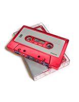 FYDELITY Blank Cassette Mixed Tape C-60 Audio 60-Min 10 Pack: Red Steel Chrome