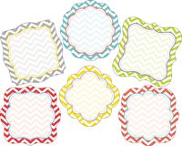 Barker Creek Double-Sided Accents 2 Pack - Chevron Beautiful (BC3712)
