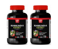 Cholesterol Care Supplement - ASHWAGANDHA Extract Complex with Astragalus PANAX Ginseng MACA Root - Ginseng Capsules for Weight Loss - 2 Bottles 120 Vegetable Capsules