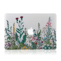 Garden Flowers MacBook Pro 13 inch Case (A1278 2008-2012 Release), iDonzon 3D Effect Matte Clear See Through Hard Case Cover Only Compatible MacBook Pro 13.3 inch with CD-ROM