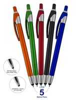 SyPen Stylus with Ball Point Pen - Jet 5 (Pack of 5)