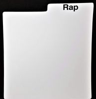 Genre LP Divider Card White +1 Free dj Magnet (Rap)