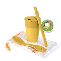 Light My Fire ReKit BIO 3-Piece Eating and Drinking Kit, MustyYellow