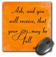 3dRose LLC 8 x 8 x 0.25 Inches Bible Verse John 16 Mouse Pad (mp_150081_1)
