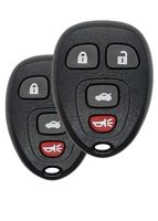 REMOTE STORE BUNDLE - CHEVROLET CADILLAC GMC SATURN PONTIAC & BUICK Keyless Entry Remote w/New DURACELL Battery OUC60270 OUC60221 (4 BTN w/TRUNK, 2 PACK)