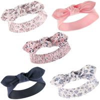 Hudson Baby Unisex Baby Cotton and Synthetic Headbands, Classic Floral, 0-24 Months