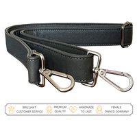 BFB Replacement Shoulder Strap for Messenger Bag Purse Handbag Laptop Bag Briefcase Travel Tote - Custom Metal Silver Clasps