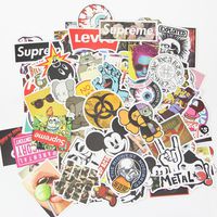 Car Stickers [100 pcs], Shuishou-D Laptop Stickers Motorcycle Bicycle Luggage Decal Graffiti Patches Skateboard Stickers for Laptop - No-Duplicate Sticker Pack