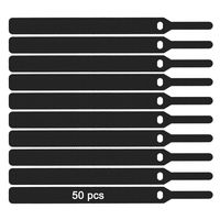upHere 50 PCS Reusable Fastening Cable Ties,Cable Organizer,Adjustable Strap Fastener, Simple Cord Organizer for Computer Cables(Black),CT504
