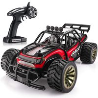 SGILE Remote Control Car with 2 Battery, Gift for 6-12 Years Old Kids, 1:16 15KM/H RC Drift Race Crawler Car Toy, Red