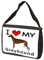 I Love My Greyhound Laptop Bag - Shoulder Bag - Messenger Bag