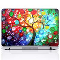 Meffort Inc 17 17.3 Inch Laptop Notebook Skin Sticker Cover Art Decal (Included 2 Wrist pad) - Colorful Tree