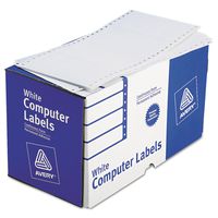 Avery 4076 Dot Matrix Printer Shipping Labels, 1 Across, 2 15/16 x 5, White (Box of 3000)