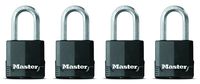 Master Lock Padlock, Magnum Covered Laminated Steel Lock, 1-7/8 in. Wide, M115XQLF (Pack of 4-Keyed Alike)