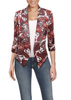 Womens Casual Work Office Open Front Blazer JK1133 RMX2039 ORAMUL S