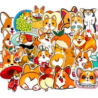 Cute Pet Welsh Corgi Pembroke Decal Stickers Car Motorcycle Bicycle Skateboard Laptop Luggage Vinyl Sticker Graffiti Laptop Luggage Decals Bumper Stickers (Welsh Corgi Pembroke)
