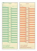 TOPS Time Cards, Semi-Monthly, 2-Sided, 3-1/2" x 10-1/2", Manila, Green/Red Print, 500-Count (1276)