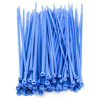 1000 Pack Heavy Duty 8 Inches (50lbs) Zip Cable Tie Down Strap Wire Uv Blue Nylon Wrap